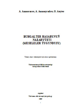 Buhgalter hasabynyň nazaryýeti (meseleler ýygyndysy)